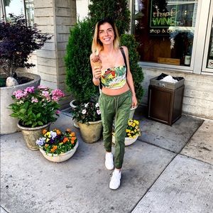 UO cabana handkerchief crop top